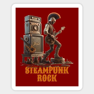 Steampunk Rock Sticker